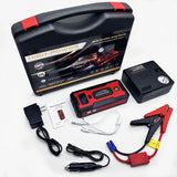 1000A Peak Car Jump Starter, Portable 12V Air Pump Tire Inflator with Power Bank and LED Light