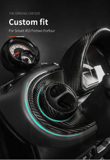 Real Carbon Fiber Dashboard Trim for Smart 453