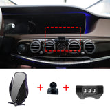 Premium Wireless Charging Phone Holder for Benz S Class 2014–2020