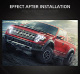 LED Projector Headlights Black for Ford F150 2009-2014