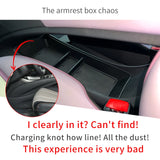 Center Console Storage Box for BYD Dolphin Car Central Lower Layer Storage Tray Organizer Accessories Black Center console bo