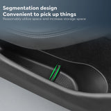 For Tesla Model 3 Highland 2024 Car Door Side Storage Box Front Rear Side TPE Door Storage Organizer Tray Interior Accessorie