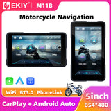 5.0" Wireless CarPlay GPS Motorcycle Dashboard Screen Car Interior Accessory EKIY