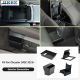 ABS Armrest Storage Box for Chrysler 300C Charger Car Interior Accessory HEBE