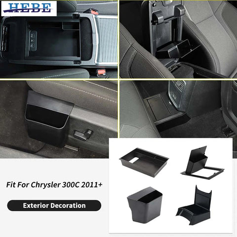 ABS Armrest Storage Box for Chrysler 300C Charger Car Interior Accessory HEBE
