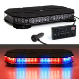Magnetic Roof Strobe Light 12V/24V 42 LED Emergency Car Interior Accessory MAGIC COLORM Red Blue