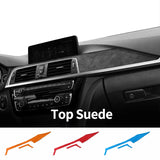 Suede for BMW F30 F32 F34 center console dashboard trim sticker Car Interior Trim OEM