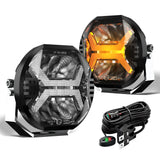2pcs Car Led Work Light Bar Emark Approved 5.75 Inch/4 Inch Driving Light 12V 24V DRL For Jeep Lada Offroad 4x4 For UTV SUV B