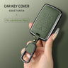 Metal and Leather Car Key Case Cover for Land Rover Range Rover Discovery Evoque Sport Velar Key Protection Shell Accessories