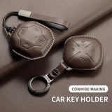 Leather Car Key Case Cover Shell For Chery Jetour Genesis X90 X70 X95 Traveller T2 Dashing X-1 Plus DTC IDM Protection Keycha