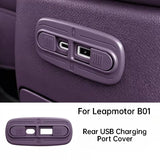 For Leapmotor B10 B01 Lafa5 Car Rear USB Charging Port Cover Scratch-resistant Protector Interior Accessories