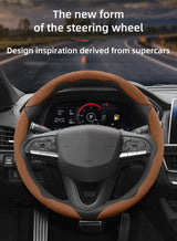 Non-Slip Segmented Suede Wheel Cover Car Interior Accessory Hocasen