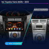 9-Inch Android Head Unit with Wireless CarPlay for Toyota Yaris Android Head Unit JIUYIN