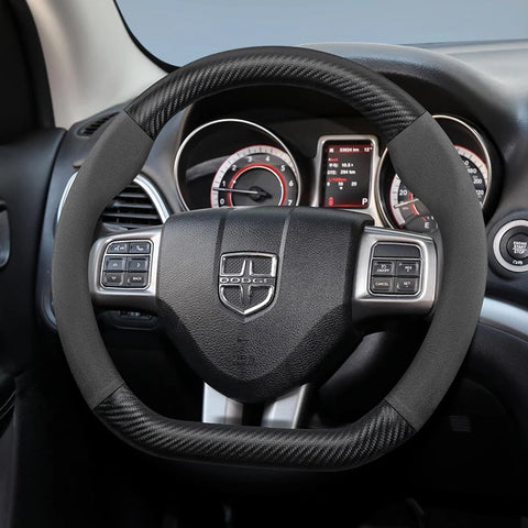 Suede Carbon Fiber Cover for Dodge Ram Car Interior Accessory Hocasen