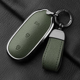 Metal and Leather Car Key Case Cover for Li Auto L7 L8 L9 Max Leading Ideal Li Auto 2023 2024