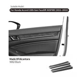 For Honda Accord 10th Gen Facelift & INSPIRE Made of Alcantara Car Interior Door Panels Armrest Cover Protective Trim Accessory