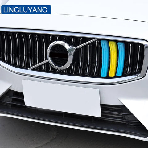 3 Color Front Grill Covers for Volvo S60 V60 2021-24 Car Interior Accessory LINGLUYANG