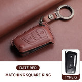 Genuine Leather Car Key Case Cover For Toyota Auris Verso Yaris Scion Aygo Corolla Reiz Avensis Rav4 Levin Camry
