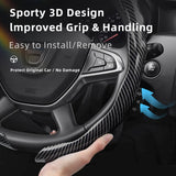 Carbon Fiber Wave Shell Cover for Dacia Models Car Interior Accessory Hocasen