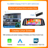 10.25-inch Touch Screen CarPlay Monitor for BMW 5 Series F10