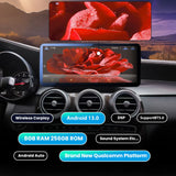 12.3" Android 13 GPS Navigation for Mercedes Benz C Class