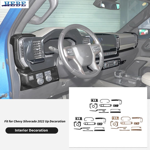 Dashboard Trim Kit for Chevrolet Silverado Car Interior Accessory HEBE
