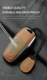 360 Degree Protection Metal Goatskin Car Key Case Cover For Audi A6 A7 A8 B9 A5 A4 8S 8W Q5 Q7 4M S5 S7 TT cars accessories