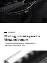 For Tesla Model 3 Highland / Model Y Juniper 2026- Steering Wheel Decorative Frame Trim Sticker Car Accessory Made of Alcanta