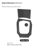 For BMW 3er G20 G21 G28 Center Console Panel and Knob Cover Trim Frame Sticker Car Interior Custom Accessories Made of Alcantara