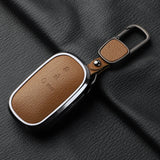 Aluminum Alloy Goatskin Car Key Case Cover for Honda Civic 11th 2022
