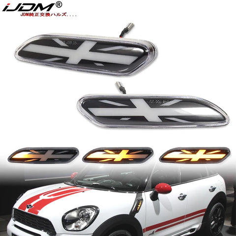 Side Marker Dynamic Union Jack for MINI Cooper 2011-2016 Car Interior Accessory iJDM