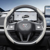 Carbon Fiber Steering Wheel Cover with Quick-Release for Buick Encore GX