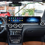 24.6-Inch Dual Screen Android 14 Stereo for Mercedes Benz C/GLC Android Head Unit Aotsr
