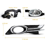 Fog Light Assembly Halogen for Honda Odyssey 2014-2015 Car Interior Accessory MAGIC COLORM