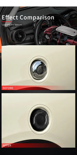 Carbon Fiber Fuel Cap Cover for Mini Cooper Car Interior Accessory GMUNI