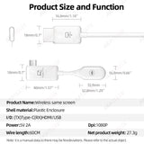Wireless 1080P HDMI Transmitter for PC Phone Laptop
