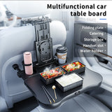 Multifunctional Car Travel Tray Foldable Backseat Desk with Cup Holder Car Travel Tray NONE