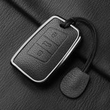 Metal and Leather Car Key Case Cover for VW Volkswagen Passat B8 CC Arteon Magotan GTE Skoda Fabia Superb A7 Kodiaq