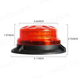 Magnetic LED Strobe Warning Light for Trucks Cars 12V-24V Car Interior Accessory MAGIC COLORM