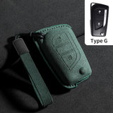 Suede Cars Key Case Cover For Toyota Auris Corolla Reiz Avensis Rav4 Levin Camry Verso Yaris Scion Aygo Protector Keychain Shell