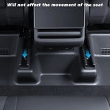 TPE Underseat Protector Center Console Side For Tesla New Model Y Juniper 2025 Launch and 2nd Row Kick Cover Air Vent Car Flo