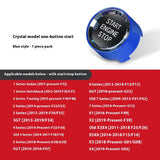 For BMW X1 X2 X3 X5 X6 F20 F21 F22 F23 F30 F34 F10 Crystal Engine Start Stop Button One - Click Start Button Modification