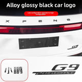 For Xpeng G9 2024 Xiaopeng G9 Black Badge Front Rear Badge Blackened Modification Front/Rear Badge OEM