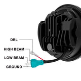 Universal 5.75 Inch Led 12V Headlight Motorcycle DRL 1 5 3/4 Headlamp For Harley Sportster Roadster Glide Dyna For Yamaha Hon