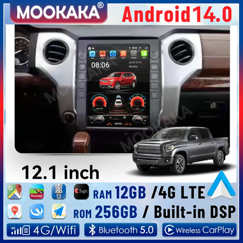 12.1 Inch Android Head Unit for Toyota Tundra 2015–2020 Android Head Unit Aotsr