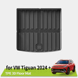 All-Weather TPE Trunk Liner Mat for VW Tiguan Tayron 2024–2025 Trunk Mat OEM