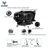 Headlight LED Sequential for Toyota Tundra 14-20 Car Interior Accessory Vland