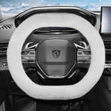 Peugeot Long Plush Warm Non-Slip Steering Wheel Cover Car Interior Accessory Hocasen