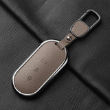 Aluminum Alloy Goatskin Car Key Case Cover For HUAWEI Aito M5 M7 2022 Car Key Case Protect Fob