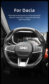 Carbon Fiber Wheel Cover for Dacia Duster Sandero Jogger Car Interior Accessory Hocasen